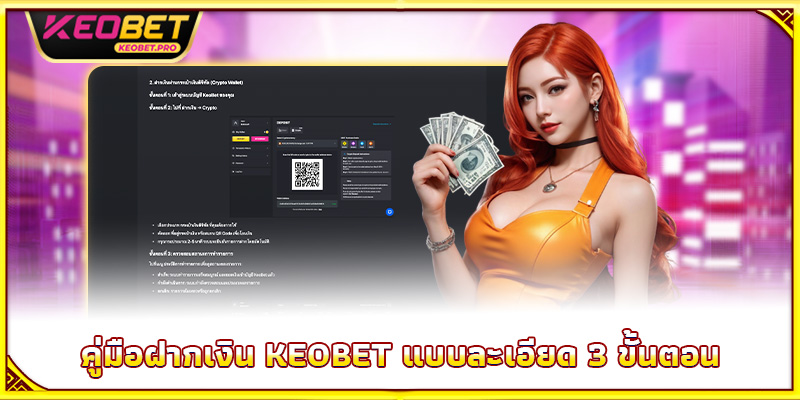 คู่มือฝากเงิน Keobet แบบละเอียด 3 ขั้นตอน